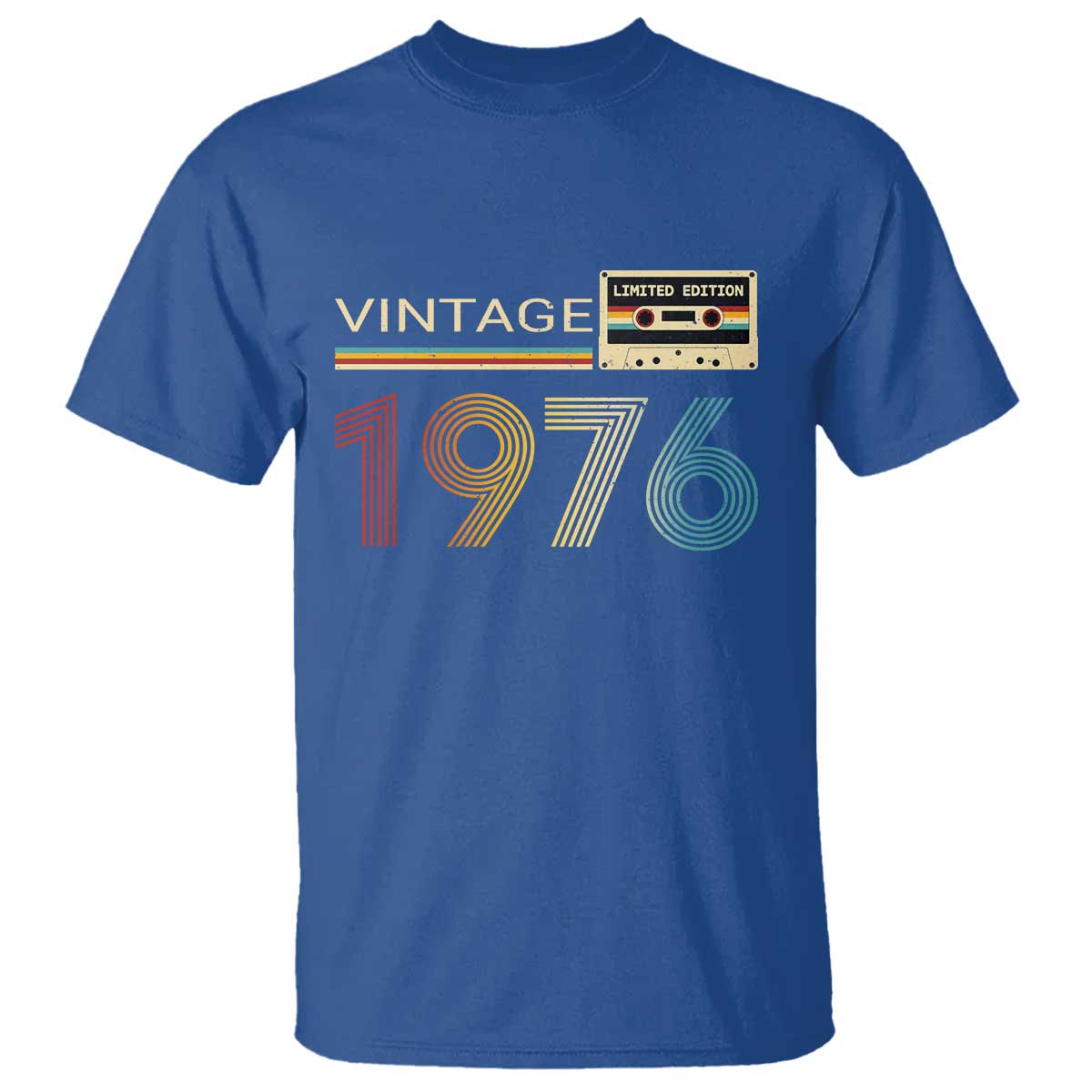 Vintage 1976 Retro Cassette Tape Graphic T Shirt Awesome Since 1976 Birthday Gift