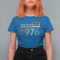 Vintage 1976 Retro Cassette Tape Graphic T Shirt For Women Awesome Since 1976 Birthday Gift