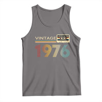 Vintage 1976 Retro Cassette Tape Graphic Tank Top Awesome Since 1976 Birthday Gift