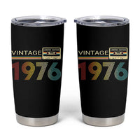 Vintage 1976 Retro Cassette Tape Graphic Tumbler Cup Awesome Since 1976 Birthday Gift