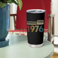 Vintage 1976 Retro Cassette Tape Graphic Tumbler Cup Awesome Since 1976 Birthday Gift