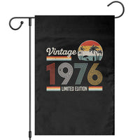 Vintage 1976 Limited Edition Garden Flag Retro Sunset 50th Birthday Graphic