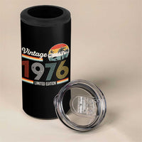 Vintage 1976 Limited Edition 4 in 1 Can Cooler Tumbler Retro Sunset 50th Birthday Graphic