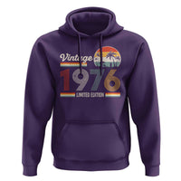 Vintage 1976 Limited Edition Hoodie Retro Sunset 50th Birthday Graphic