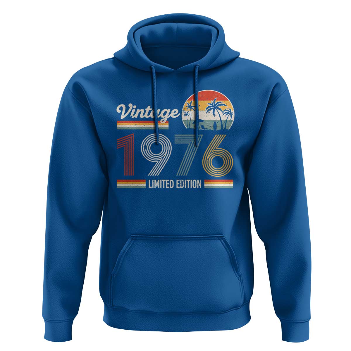 Vintage 1976 Limited Edition Hoodie Retro Sunset 50th Birthday Graphic