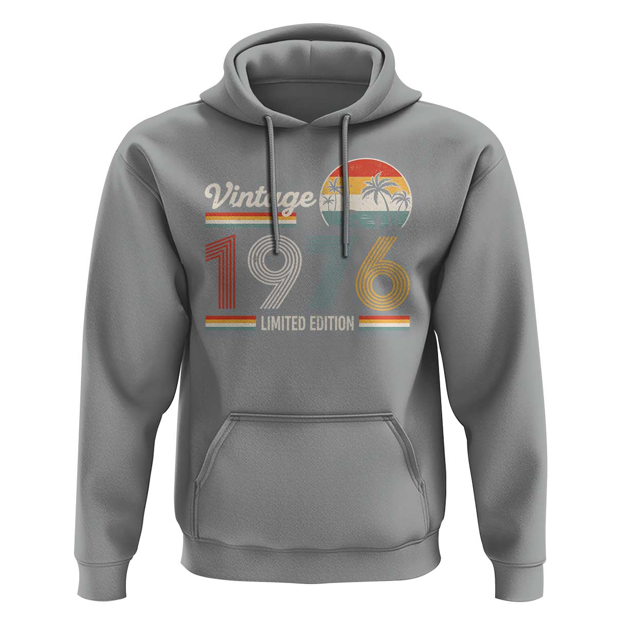 Vintage 1976 Limited Edition Hoodie Retro Sunset 50th Birthday Graphic