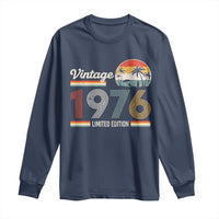 Vintage 1976 Limited Edition Long Sleeve Shirt Retro Sunset 50th Birthday Graphic