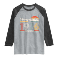 Vintage 1976 Limited Edition Raglan Shirt Retro Sunset 50th Birthday Graphic