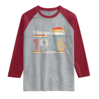 Vintage 1976 Limited Edition Raglan Shirt Retro Sunset 50th Birthday Graphic