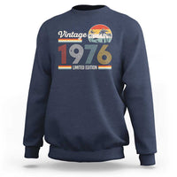 Vintage 1976 Limited Edition Sweatshirt Retro Sunset 50th Birthday Graphic