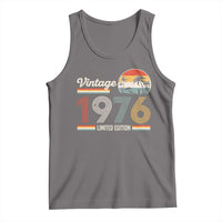 Vintage 1976 Limited Edition Tank Top Retro Sunset 50th Birthday Graphic