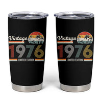 Vintage 1976 Limited Edition Tumbler Cup Retro Sunset 50th Birthday Graphic