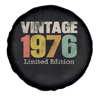 Vintage 1976 Limited Edition Spare Tire Cover Distressed Retro Typography 50th Birthday