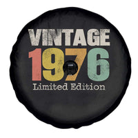 Vintage 1976 Limited Edition Spare Tire Cover Distressed Retro Typography 50th Birthday