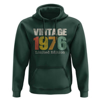Vintage 1976 Limited Edition Hoodie Distressed Retro Typography 50th Birthday