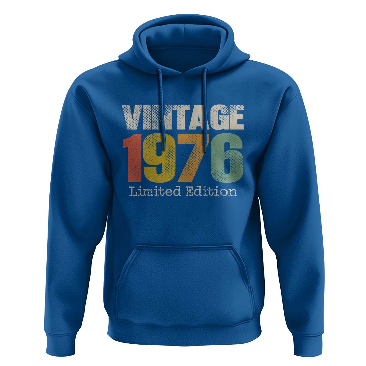 Vintage 1976 Limited Edition Hoodie Distressed Retro Typography 50th Birthday