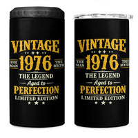 Vintage 1976 Aged to Perfection 4 in 1 Can Cooler Tumbler Limited Edition Retro 50th Birthday