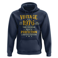Vintage 1976 Aged to Perfection Hoodie Limited Edition Retro 50th Birthday