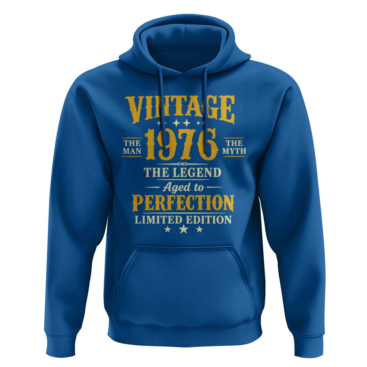 Vintage 1976 Aged to Perfection Hoodie Limited Edition Retro 50th Birthday