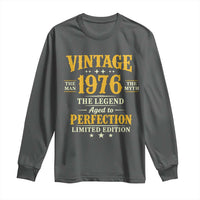 Vintage 1976 Aged to Perfection Long Sleeve Shirt Limited Edition Retro 50th Birthday