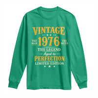 Vintage 1976 Aged to Perfection Long Sleeve Shirt Limited Edition Retro 50th Birthday