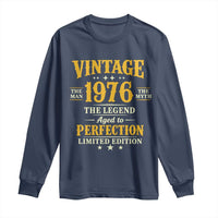 Vintage 1976 Aged to Perfection Long Sleeve Shirt Limited Edition Retro 50th Birthday
