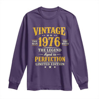 Vintage 1976 Aged to Perfection Long Sleeve Shirt Limited Edition Retro 50th Birthday