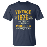 Vintage 1976 Aged to Perfection T Shirt Limited Edition Retro 50th Birthday