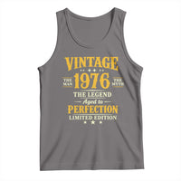 Vintage 1976 Aged to Perfection Tank Top Limited Edition Retro 50th Birthday