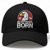 Patriotic Bicentennial Born 1976 Baseball Cap American Bald Eagle 50th Birthday