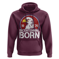 Patriotic Bicentennial Born 1976 Hoodie American Bald Eagle 50th Birthday