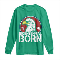 Patriotic Bicentennial Born 1976 Long Sleeve Shirt American Bald Eagle 50th Birthday