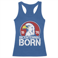 Patriotic Bicentennial Born 1976 Racerback Tank Top American Bald Eagle 50th Birthday