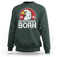 Patriotic Bicentennial Born 1976 Sweatshirt American Bald Eagle 50th Birthday