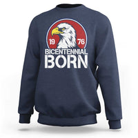 Patriotic Bicentennial Born 1976 Sweatshirt American Bald Eagle 50th Birthday