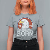 Patriotic Bicentennial Born 1976 T Shirt For Women American Bald Eagle 50th Birthday