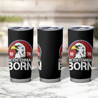 Patriotic Bicentennial Born 1976 Tumbler Cup American Bald Eagle 50th Birthday