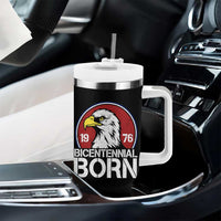 Patriotic Bicentennial Born 1976 Tumbler With Handle American Bald Eagle 50th Birthday
