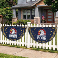 Bicentennial Born 1976 Patriotic Fan Flag American Bald Eagle 50th Birthday