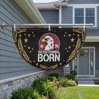 Bicentennial Born 1976 Patriotic Fan Flag American Bald Eagle 50th Birthday