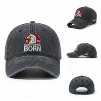 Patriotic Bicentennial Born 1976 Washed Cotton Baseball Cap American Bald Eagle 50th Birthday