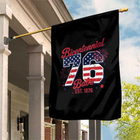 Retro Bicentennial Babe Est 1976 Garden Flag 4th of July 50th Birthday Gift