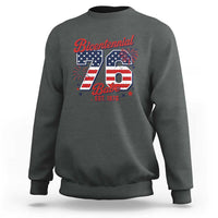 Retro Bicentennial Babe Est 1976 Sweatshirt 4th of July 50th Birthday Gift