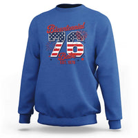 Retro Bicentennial Babe Est 1976 Sweatshirt 4th of July 50th Birthday Gift