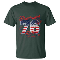 Retro Bicentennial Babe Est 1976 T Shirt 4th of July 50th Birthday Gift