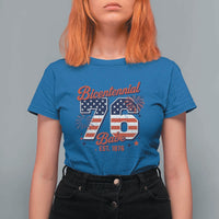 Retro Bicentennial Babe Est 1976 T Shirt For Women 4th of July 50th Birthday Gift