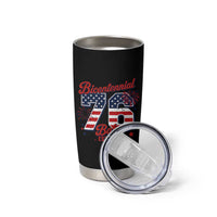 Retro Bicentennial Babe Est 1976 Tumbler Cup 4th of July 50th Birthday Gift