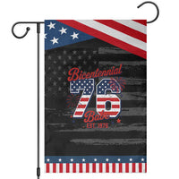 Retro Bicentennial Babe Est 1976 Patriotic Garden Flag 4th of July 50th Birthday Gift