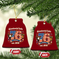 Patriotic Bicentennial Babe Est 1976 Ceramic Ornament Eagle Fireworks 50th Birthday