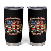 Patriotic Bicentennial Babe Est 1976 Tumbler Cup Eagle Fireworks 50th Birthday